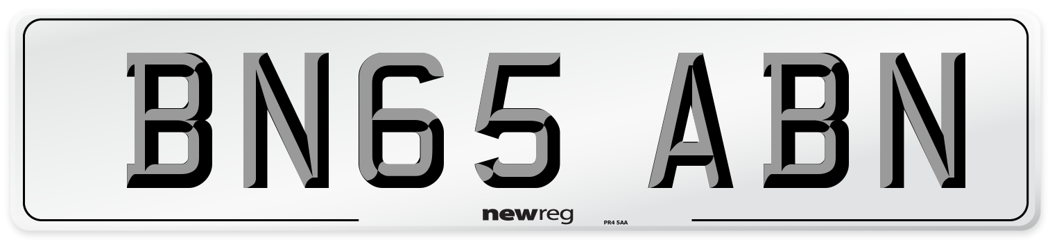 BN65 ABN Number Plate from New Reg